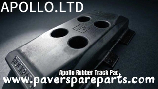 Apollo Rubber Track Pad Track Shoe with Bolt and Nut for Asphalt Paver